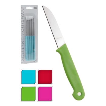 Nůž  7 cm na zeleninu COLOR bal. 5 ks Excellent